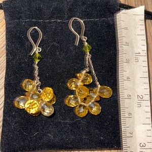 Cute beaded wire earrings